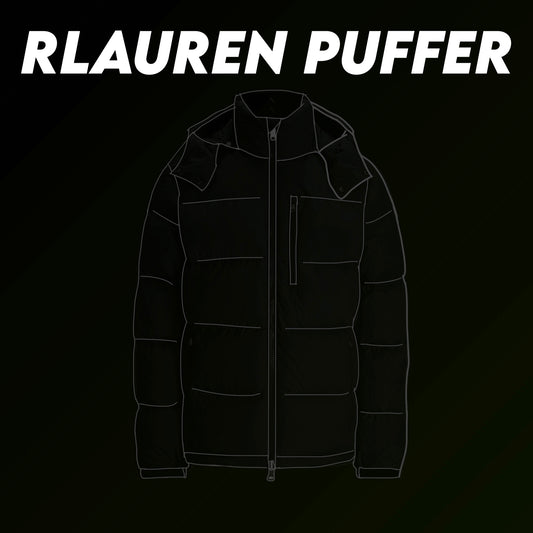 RLAUREN PUFFER JACKET - BLACK